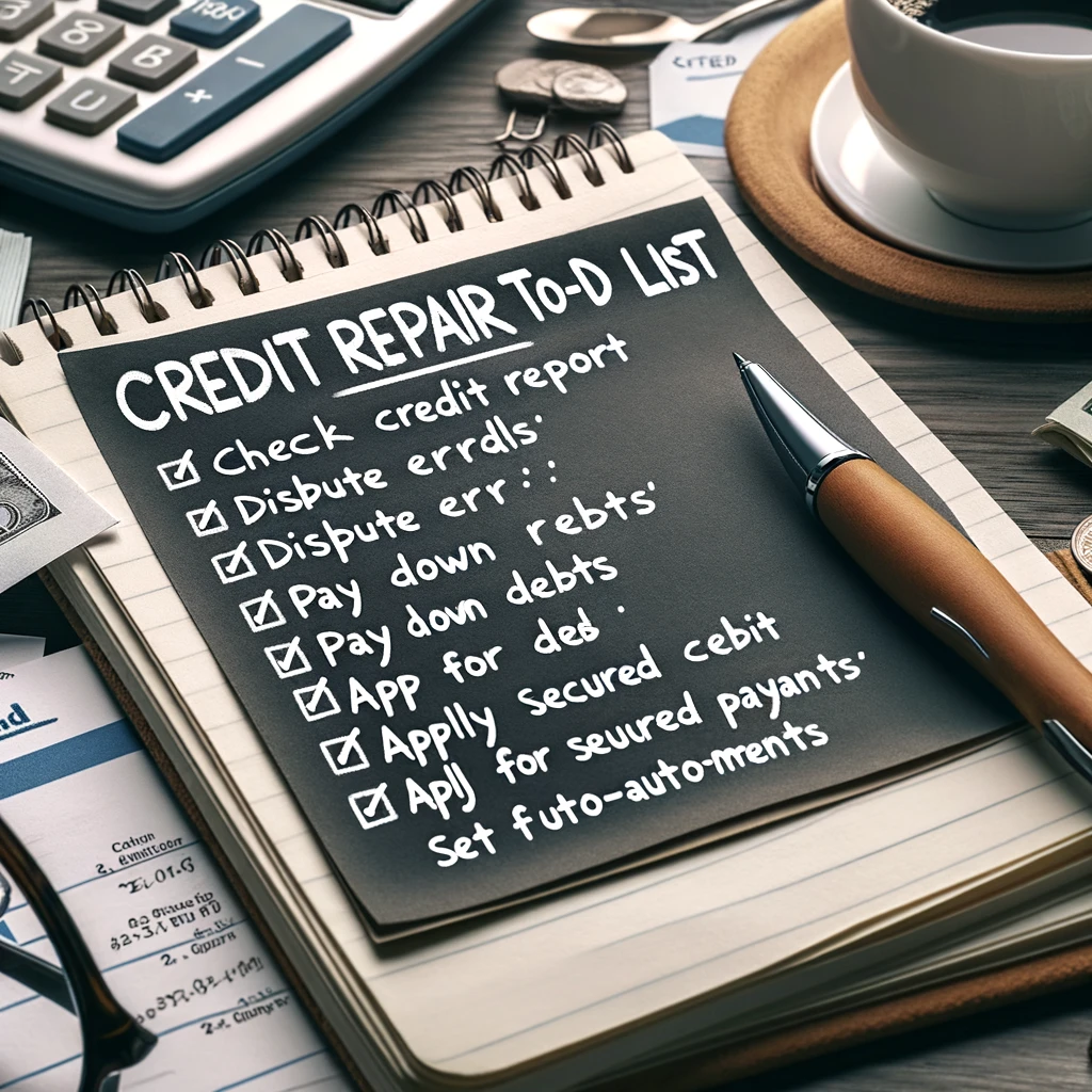 Credit repair todo list